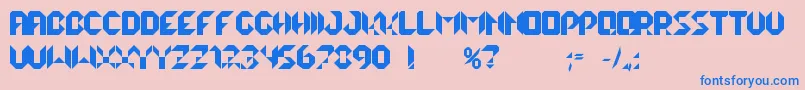 LalekBold Font – Blue Fonts on Pink Background