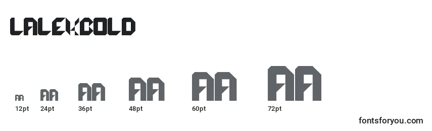 LalekBold Font Sizes