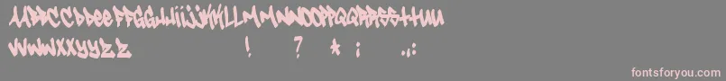 Tagster Font – Pink Fonts on Gray Background