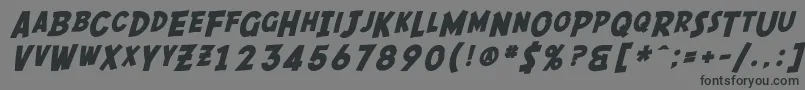 SfComicScriptBold Font – Black Fonts on Gray Background