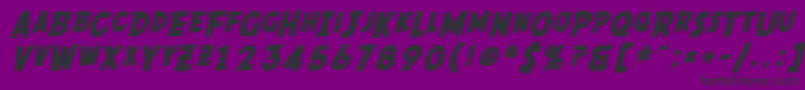 SfComicScriptBold Font – Black Fonts on Purple Background
