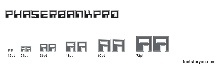 PhaserBankPro Font Sizes