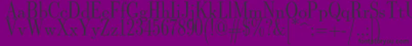 Шрифт Lmromandunh10Regular – чёрные шрифты на фиолетовом фоне