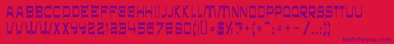 Шрифт Chr$32 – фиолетовые шрифты на красном фоне