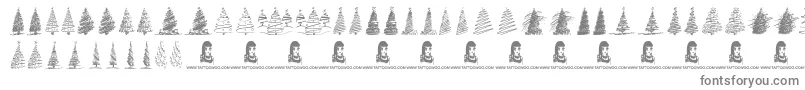 MerryChristmasTrees Font – Gray Fonts