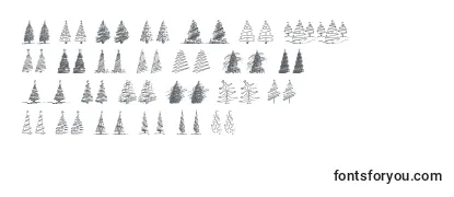 Czcionka MerryChristmasTrees