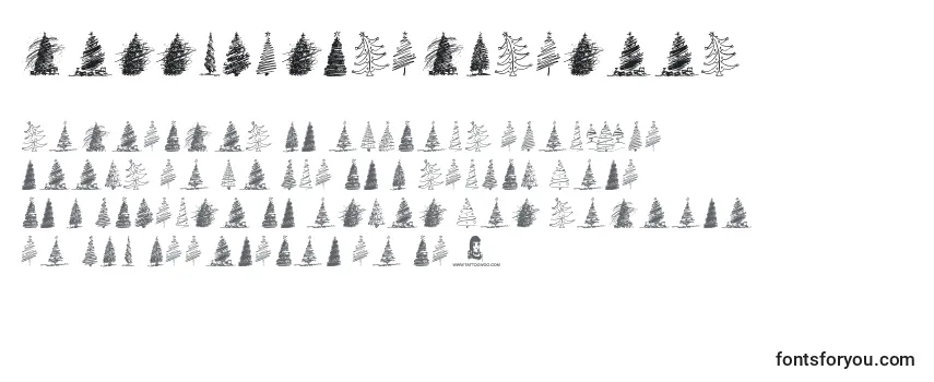 Шрифт MerryChristmasTrees