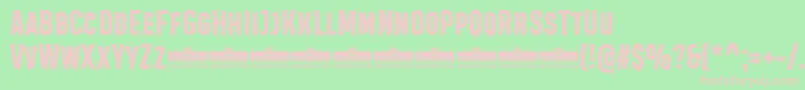 HeadingProSmallcaseExtraboldTrial Font – Pink Fonts on Green Background