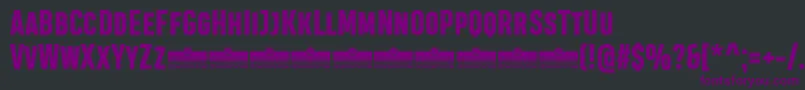 HeadingProSmallcaseExtraboldTrial Font – Purple Fonts on Black Background