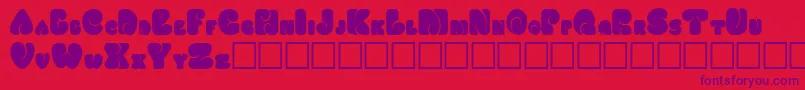 Fatsocaps Font – Purple Fonts on Red Background