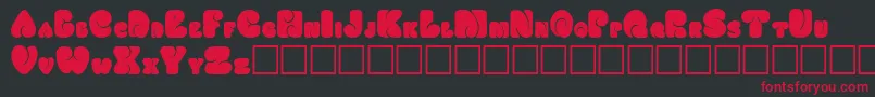 Fatsocaps Font – Red Fonts on Black Background