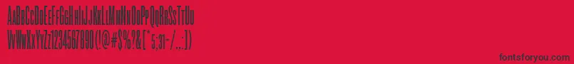 RoswellsctwoitcTt Font – Black Fonts on Red Background