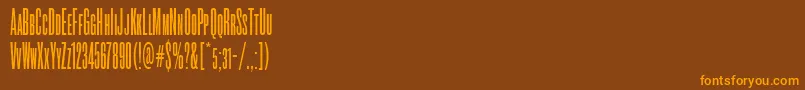 Шрифт RoswellsctwoitcTt – оранжевые шрифты на коричневом фоне