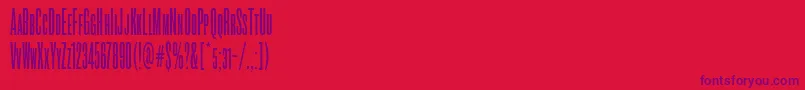 RoswellsctwoitcTt Font – Purple Fonts on Red Background