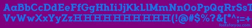 FlamanteSerifBoldFfp Font – Blue Fonts on Purple Background