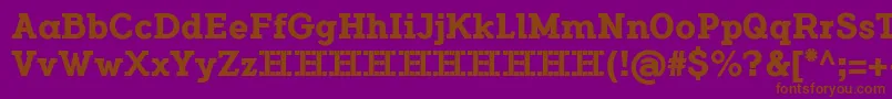 FlamanteSerifBoldFfp Font – Brown Fonts on Purple Background