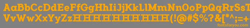 FlamanteSerifBoldFfp Font – Orange Fonts on Gray Background