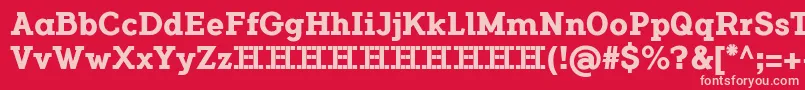 FlamanteSerifBoldFfp Font – Pink Fonts on Red Background