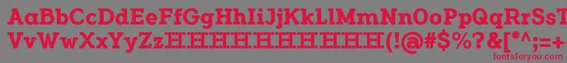 FlamanteSerifBoldFfp Font – Red Fonts on Gray Background