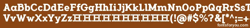 FlamanteSerifBoldFfp Font – White Fonts on Brown Background