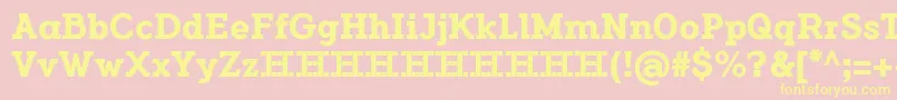 FlamanteSerifBoldFfp Font – Yellow Fonts on Pink Background