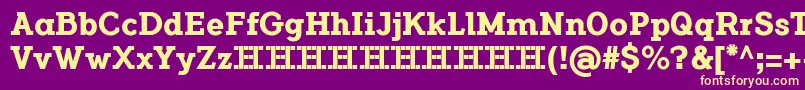 FlamanteSerifBoldFfp Font – Yellow Fonts on Purple Background