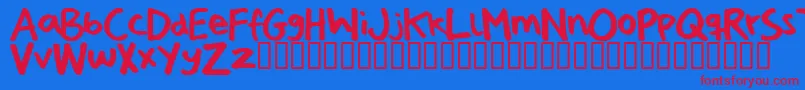 Подробнее о шрифте Pizzadudeshandwriting Шрифт Pizzadudeshandwriting – красные шрифты на синем фоне
