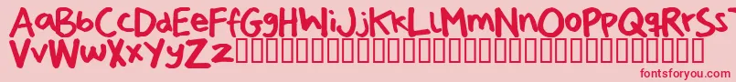 More about Pizzadudeshandwriting Font Pizzadudeshandwriting Font – Red Fonts on Pink Background
