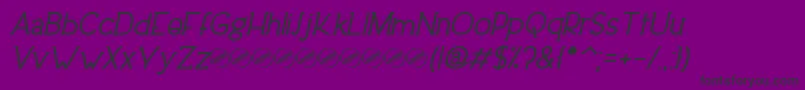 DowntownEleganceBoldItalic Font – Black Fonts on Purple Background