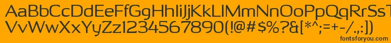 OhitashirgRegular Font – Black Fonts on Orange Background
