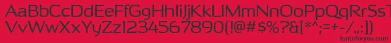 OhitashirgRegular Font – Black Fonts on Red Background