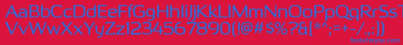 OhitashirgRegular Font – Blue Fonts on Red Background