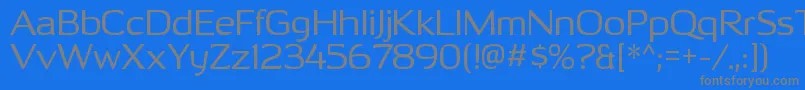 OhitashirgRegular Font – Gray Fonts on Blue Background