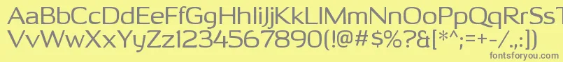 OhitashirgRegular Font – Gray Fonts on Yellow Background