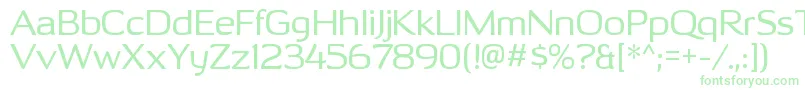 OhitashirgRegular Font – Green Fonts on White Background