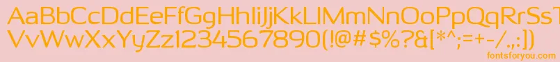OhitashirgRegular Font – Orange Fonts on Pink Background