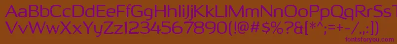 OhitashirgRegular Font – Purple Fonts on Brown Background