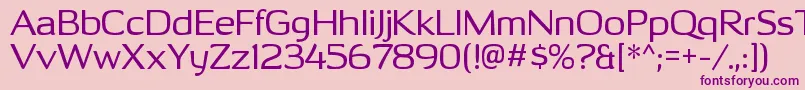 OhitashirgRegular-Schriftart – Violette Schriften auf rosa Hintergrund