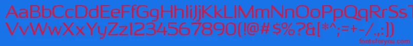 Шрифт OhitashirgRegular – красные шрифты на синем фоне