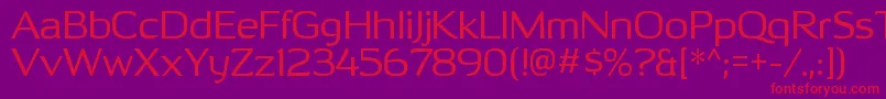 OhitashirgRegular Font – Red Fonts on Purple Background