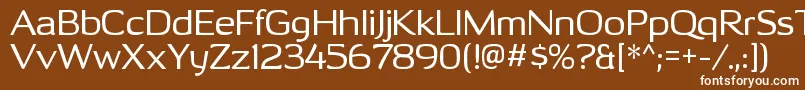 OhitashirgRegular Font – White Fonts on Brown Background