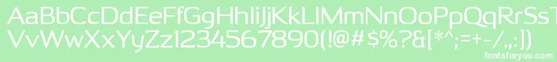 OhitashirgRegular Font – White Fonts on Green Background
