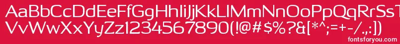 OhitashirgRegular Font – White Fonts on Red Background
