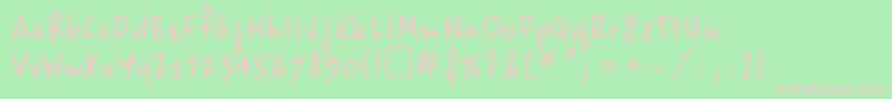 Epsil Font – Pink Fonts on Green Background