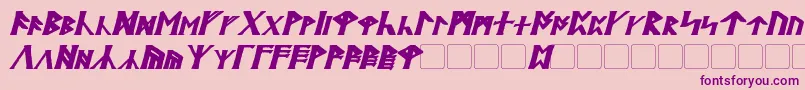 BritannianBoldItalic Font – Purple Fonts on Pink Background