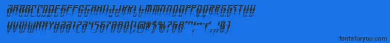 フォントSwordtoothhalfital – 黒い文字の青い背景