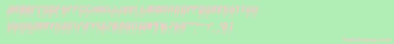 Swordtoothhalfital Font – Pink Fonts on Green Background