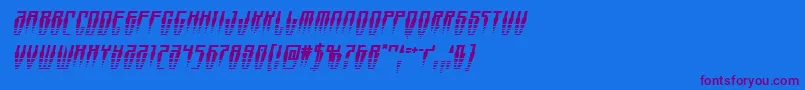 Шрифт Swordtoothhalfital – фиолетовые шрифты на синем фоне