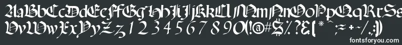 Openclassic Font – White Fonts on Black Background