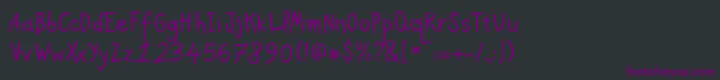 PfkidsAgeten Font – Purple Fonts on Black Background